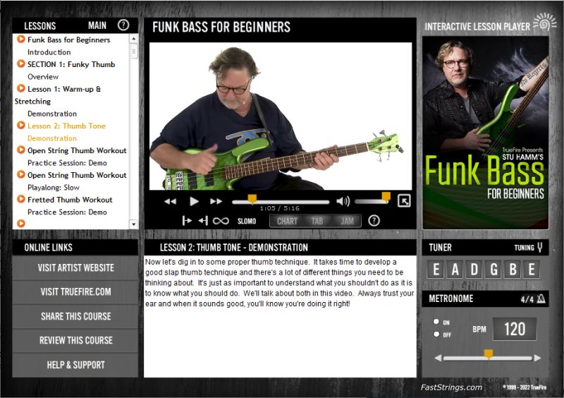 Stu Hamm - Funk Bass For Beginners